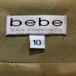 bebe business mini skirt suit.